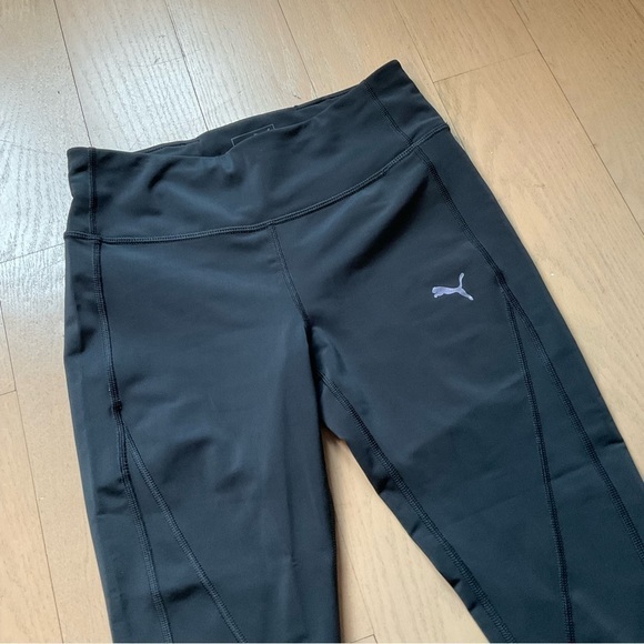 Puma Capri Active Leggings Mesh Panel Black - Picture 7 of 9